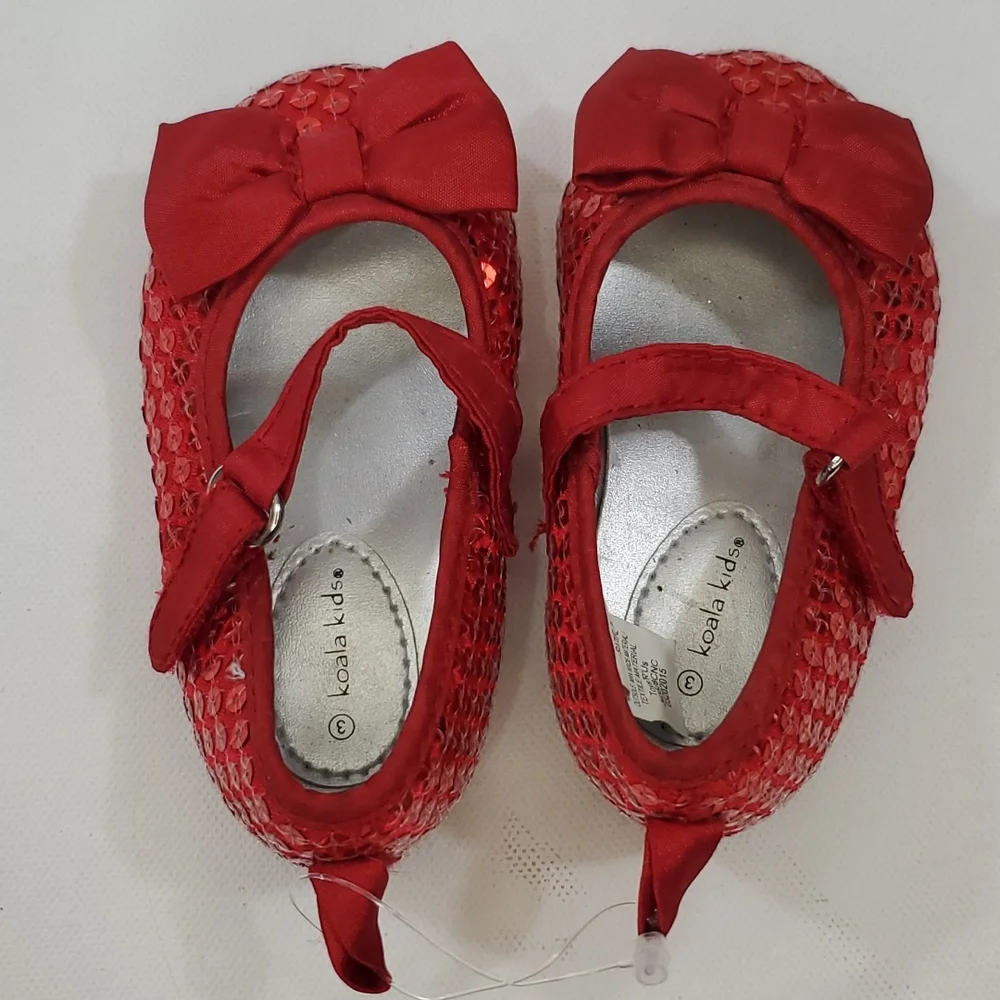Ruby red dress shoes baby girl size 3